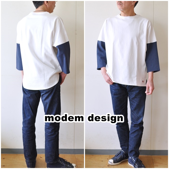 modemdesign モデムデザイン　七分袖カットソー　２０１０２５１　七分袖ロンT