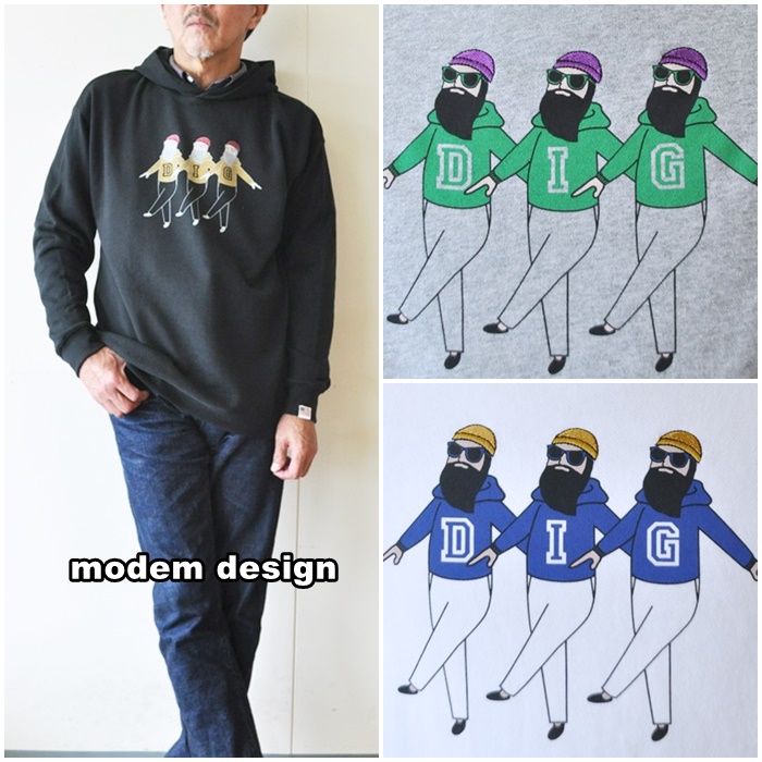 modemdesign 　モデムデザイン　スウェット　パーカー　2003060