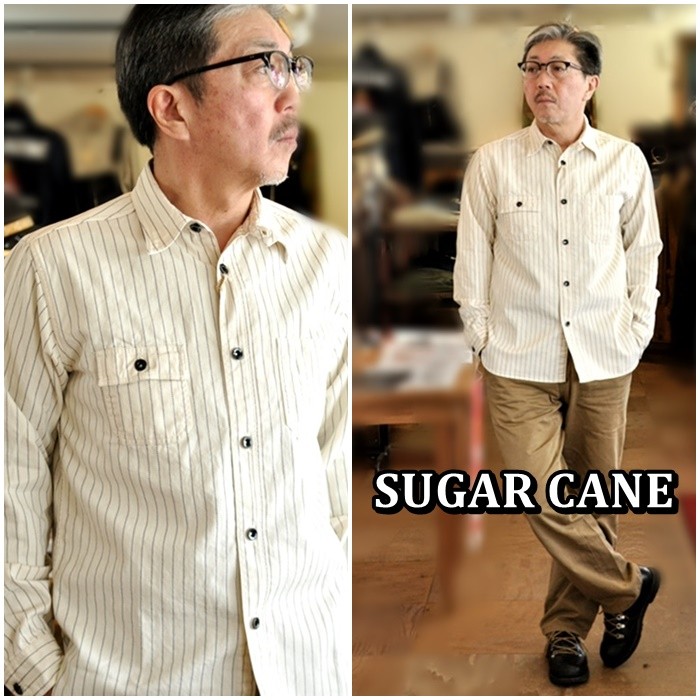 秋物　定番商品　入荷情報　SUGARCANE シュガーケーン　ウォバッシュワークシャツ　