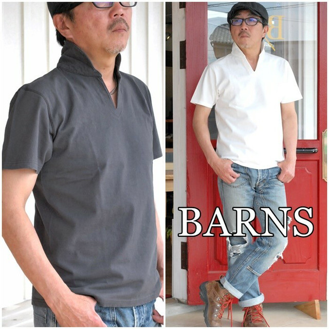 ＢＡＲＮＳ　バーンズ アウトフィッターズ 　スキッパー 　ポロシャツ 　BR-7100
