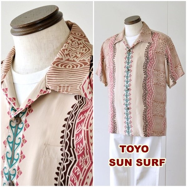 男心くすぐる粋なタトゥー柄アロハ サンサーフ sunsurf