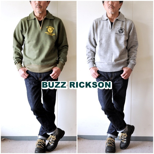 バズリクソン　ＢＵＺＺＲＩＣＫＳＯＮ　ジップスウェットハーフジップ　スウェット　トレーナー