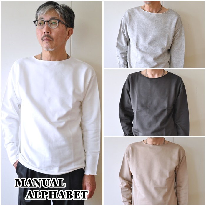 ＭＡＮＵＡＬ　ＡＬＰＨＡＢＥＴ　マニュアルアルファベット　のメンズ　カットソー　ロンＴ　