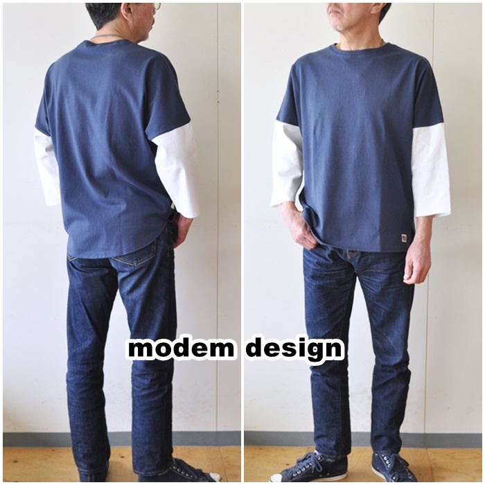 modemdesign モデムデザイン　七分袖カットソー　２０１０２５１　七分袖ロンT