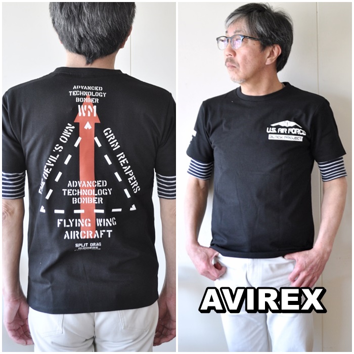 AVIREX 　アビレックス　　半袖Ｔシャツ　　6103419　メンズ　Ｔシャツ　アメリカ空軍