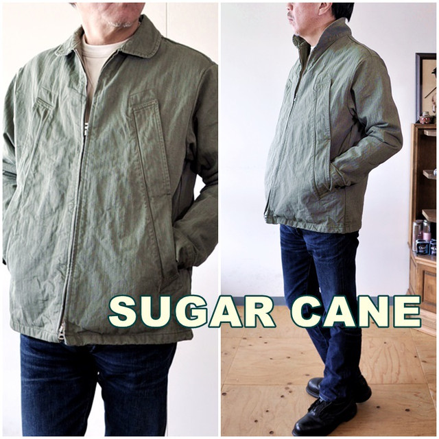 シュガーケーンライト　ＳＵＧＡＲＣＡＮＥＬＩＧＨＴ　ヘリンボーン　ワークジャケット　ＳＣ１４３７