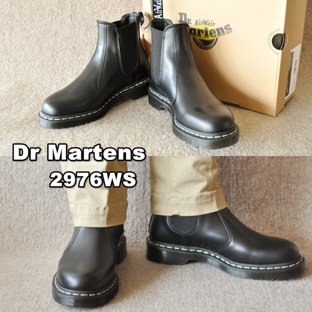 ドクターマーチン　 Dr.Martens 2976 WS(ホワイトステッチ)サイドゴアブーツ　