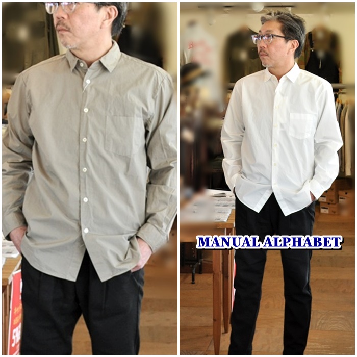 MANUAL ALPHABET　LOOSE FIT 　マニュアル ルーズフィットシャツ　