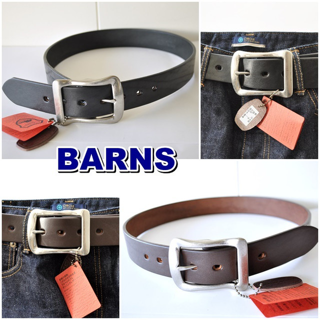 バーンズ　ＢＡＲＮＳ　レザーベルト　栃木レザー　ＬＥ－４１６８