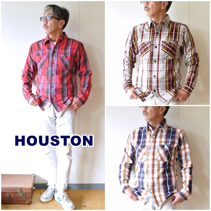 HOUSTON 　ヒューストン　 ヘビーネル　 ビエラシャツ 　ネルシャツ　チェックシャツ