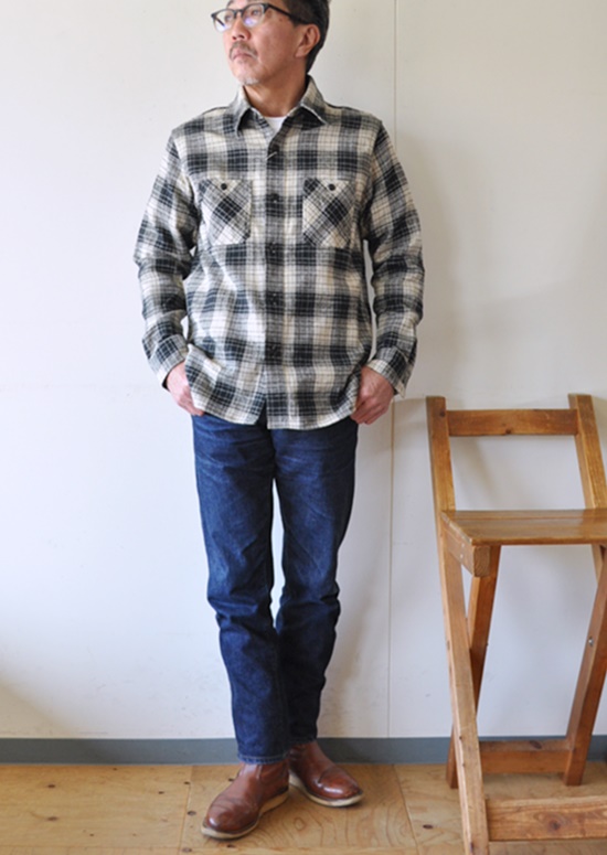 sugarcane 　シュガーケーン　チェックワークシャツ　 sc28747