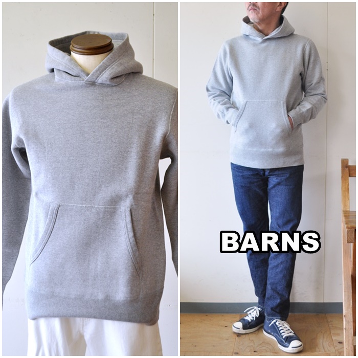 BARNS　 バーンズ　プルオーバースウェットパーカー　 BR3007