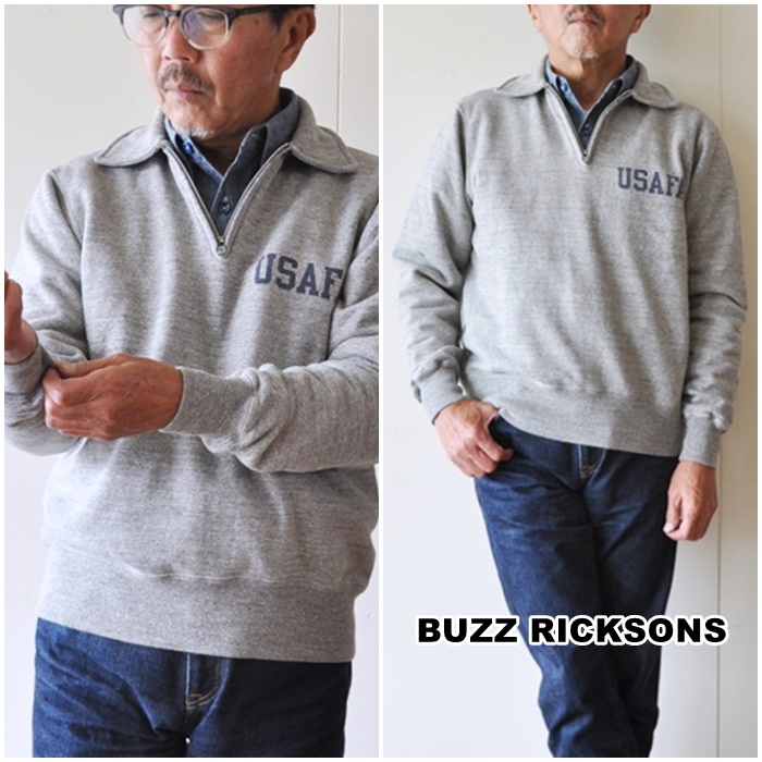 buzzricksons バズリクソン　ハーフジップスウェット　　68397