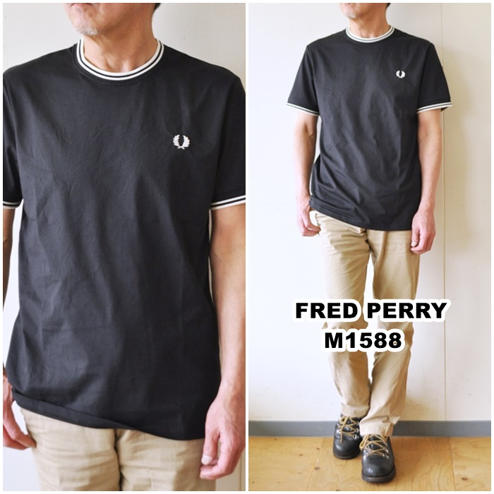フレッドペリー　FREDPERRY ツインチップ　Tシャツ　M1588　半袖Tシャツ