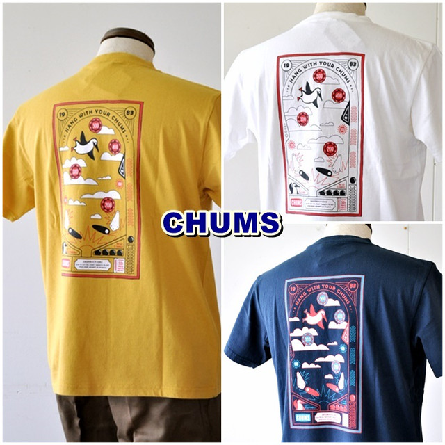 CHUMS　 チャムス　 Pimball T-Shirt　 ピンボールTシャツ　 CH01-16