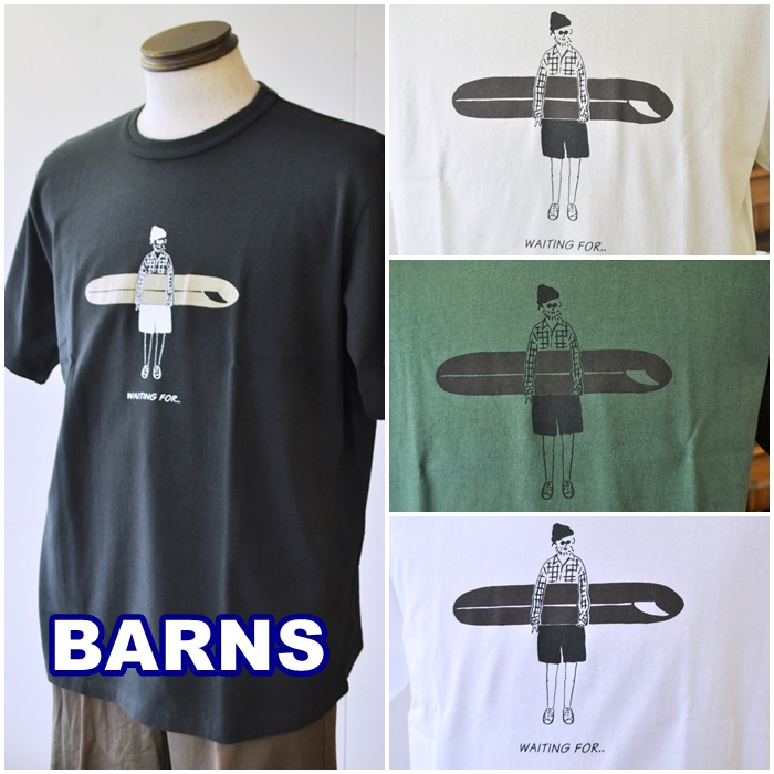 バーンズ BARNS 半袖 プリント Tシャツ BR-21130 【2021年 春夏 新作】
