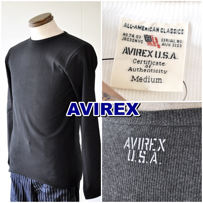 AVIREX アビレックス DAILY CREW-NECK L/S T-SHIRTS 長袖Ｔ