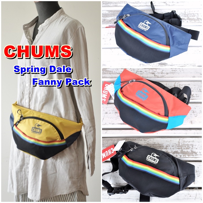チャムス　ＣＨＵＭＳ　ボディバッグ　ウエストポーチ　スプリング　スプリングデールファニーパック