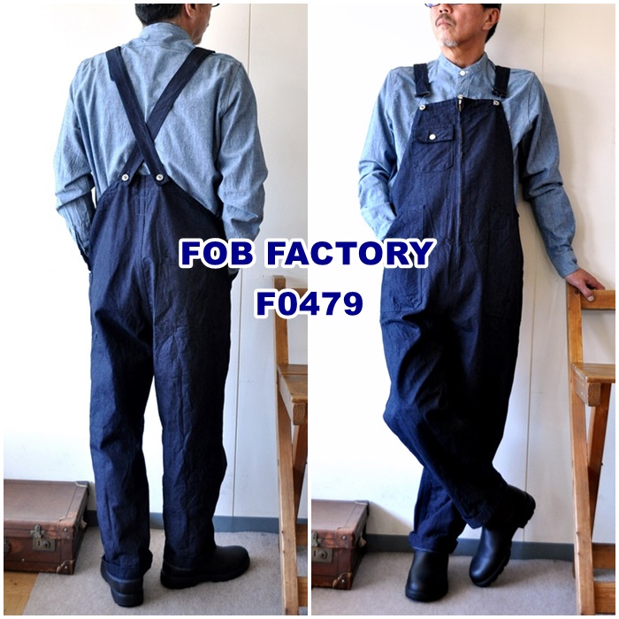 ＦＯＢ　ＦＯＢＦＡＣＴＯＲＹ　エフオービーファクトリー　オーバーオール　　デニムオーバーオール