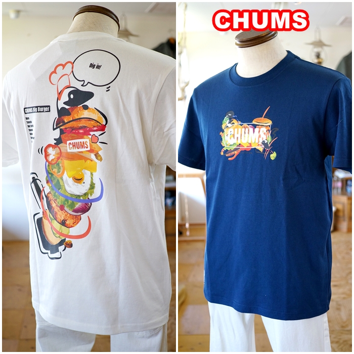 CHUMS　チャムス 　CHUMS Big Burger TEE　ビッグバーガー Tシャツ