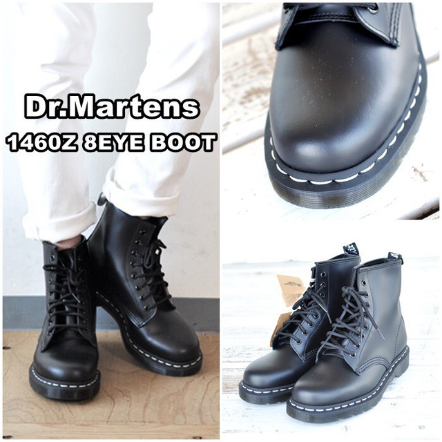 再入荷情報　Dr.Martens 　ドクターマーチン 　8ホールブーツ 　ホワイトステッチ　