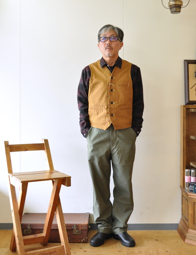 コーディネート メンズとして秋の立ち上がりのオールドファッションスタイル　