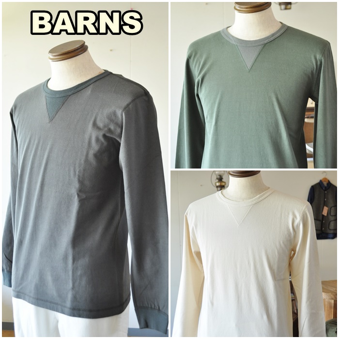 BARNS 　バーンズ　クルーネック　ロンT　３０４３　ビンテージ 　