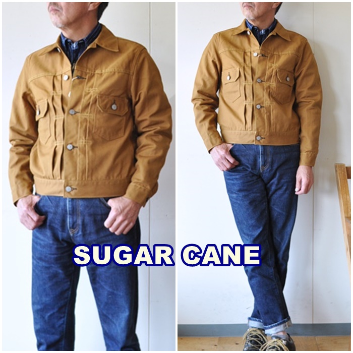 SUGARCANE シュガーケーン　ブラウンダック　Gジャン　 sc14602