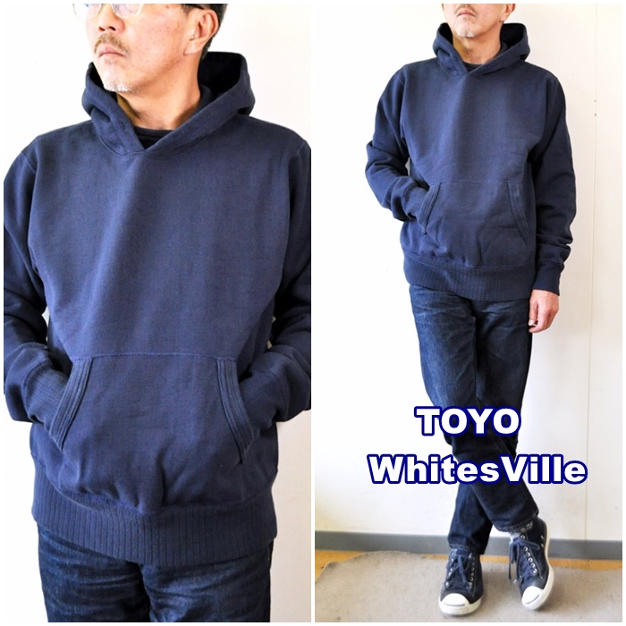 WHITESVILLE 　ホワイツビル 　4本針フラットシーマ　プルパーカー　　WV67729