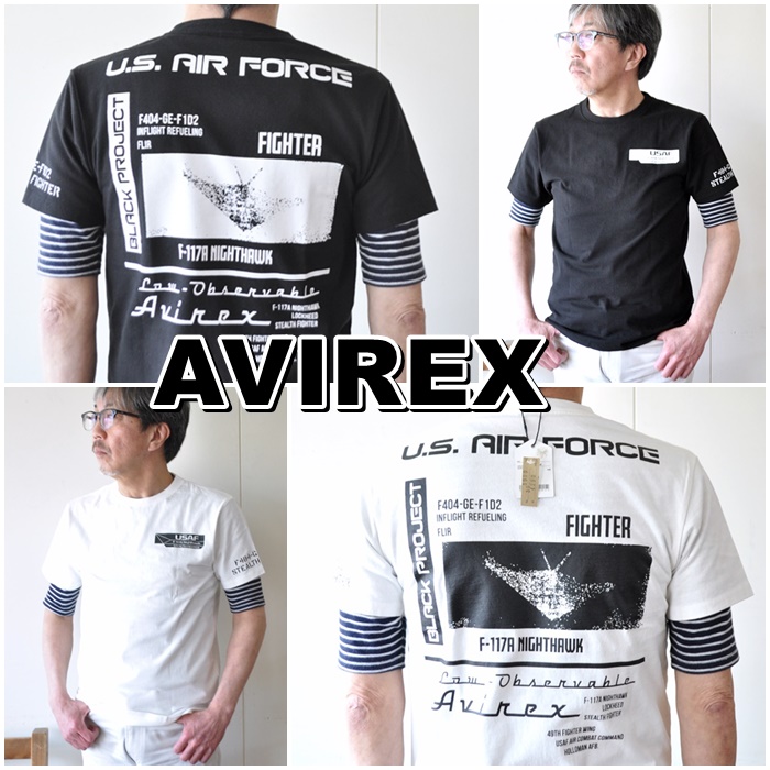 AVIREX 　アビレックス　　半袖Ｔシャツ　　6103419　メンズ　Ｔシャツ　アメリカ空軍
