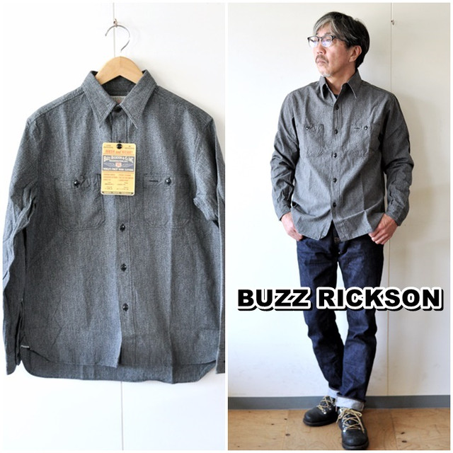 ＢＵＺＺＲＩＣＫＳＯＮ　バズリクソン　長袖シャツ　コバートワークシャツ