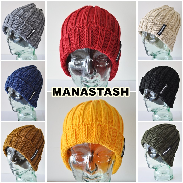 MANASTASH 　マナスタッシュ 　ビーニー　　 ニットキャップ　ワッチキャップ