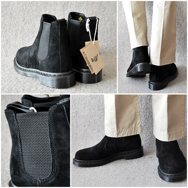 ドクターマーチン　DrMartens　2976MONO ヌバックブーツ　サイドゴアブーツ