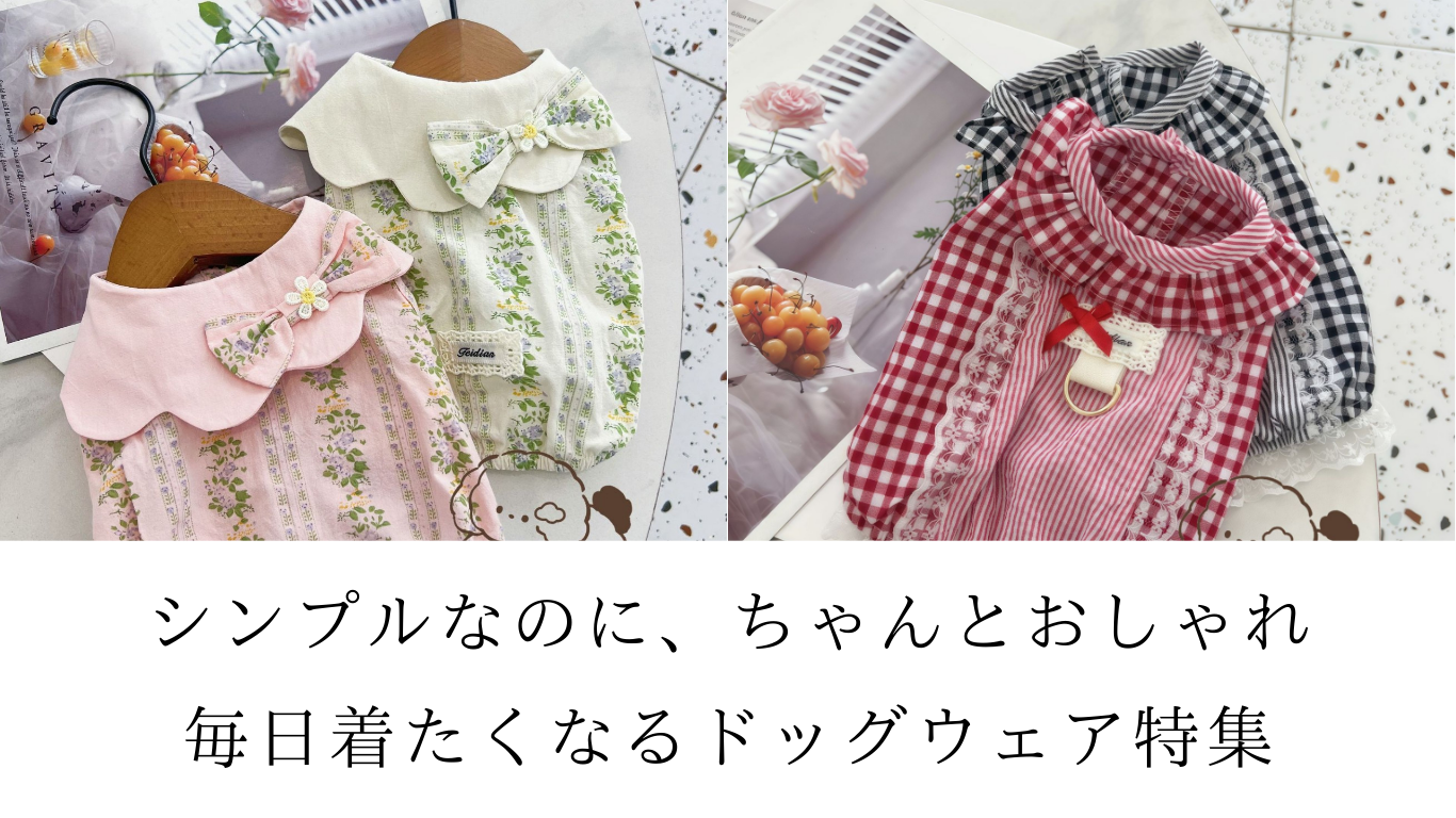 毎日着せたい。シンプルで使いやすい“デイリースタイル”ドッグウェア特集