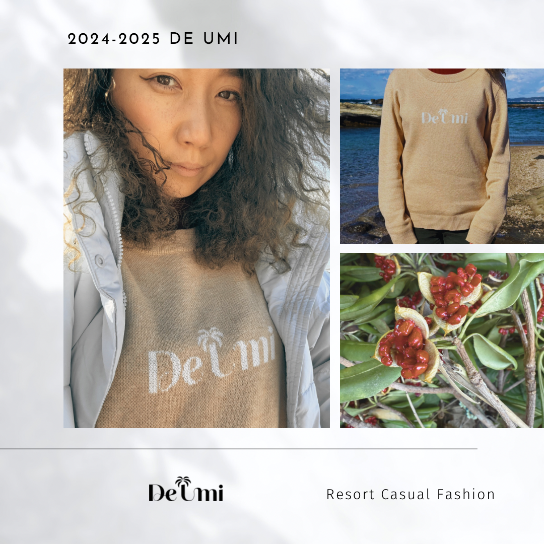 De Umi Original Logo クルーネックニットセーター【カジュアル・リゾートリゾートウ