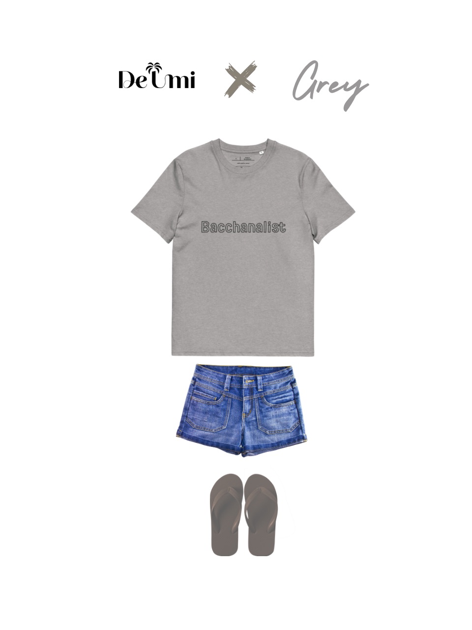 Bacchanal ユニセックスオーガニックコットンTシャツ