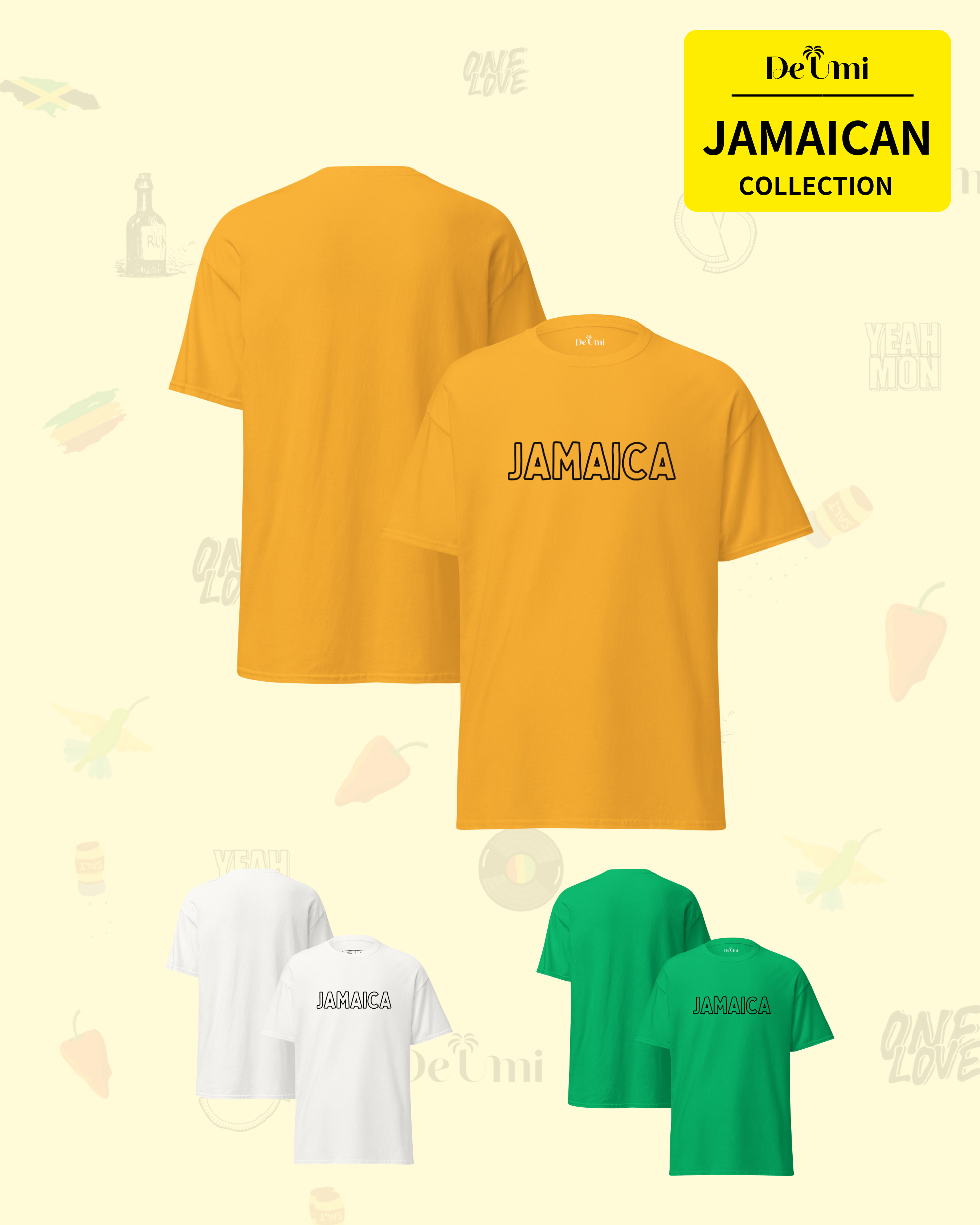 JAMAICA LOGO Tシャツで楽しむリゾートコーデ