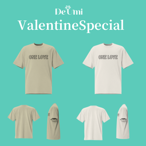 【バレンタイン限定】One Love Tシャツで特別な想いを届けよう！De Umi