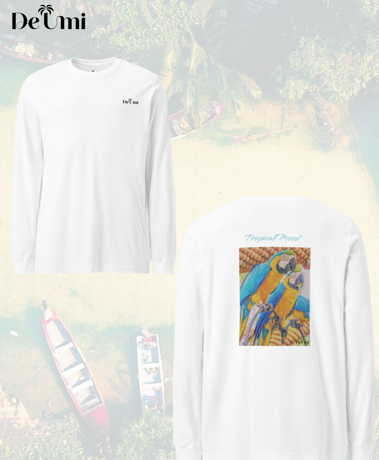 De Umi Blue Parrot LongTee 販売開始！春に向けて活躍する一枚