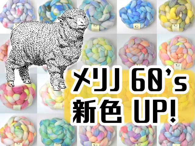 メリノ60's新色UP！