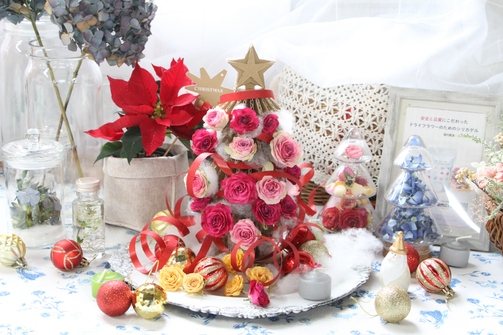 色あざやかな薔薇と楽しむ、華やかなクリスマス🎄✨