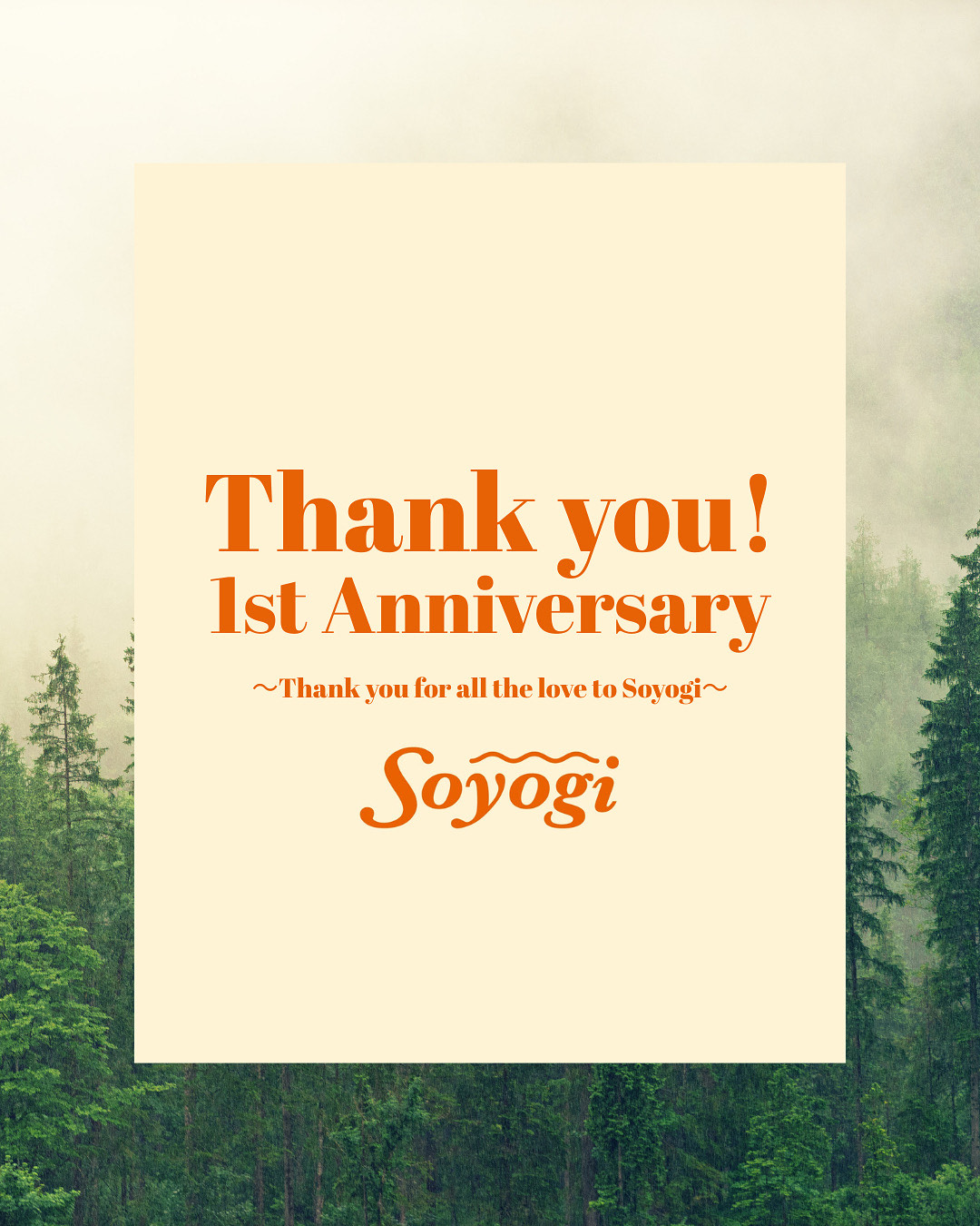 Soyogi1周年！！