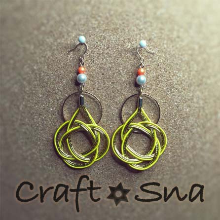 水引ピアス（Yellow）