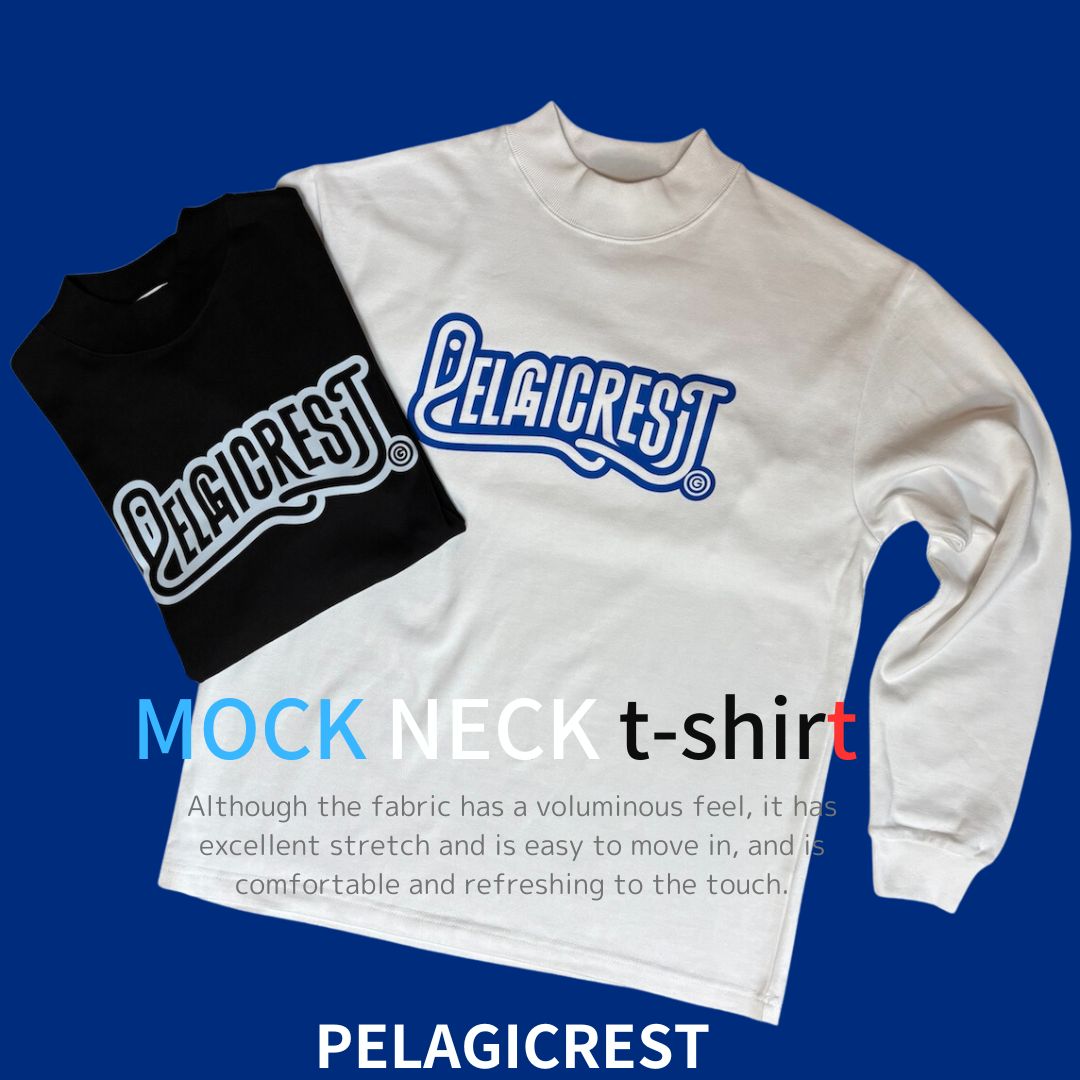 魅力あふれる「モックネックロングTシャツ」