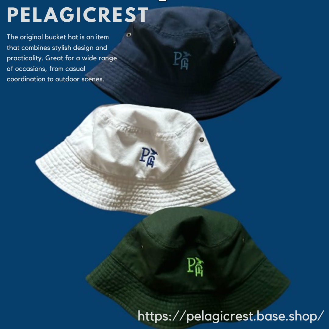 **スタイルアップの必需品、PLAGICRESTオリジナル バケットハット**