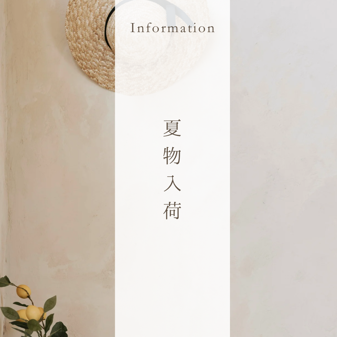夏物入荷とおススメ商品
