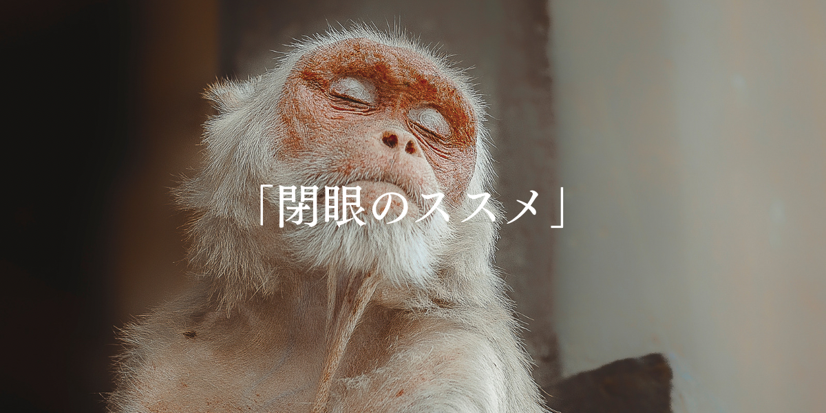 「閉眼のススメ」
