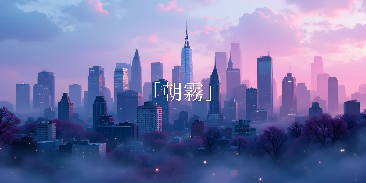 「朝霧」