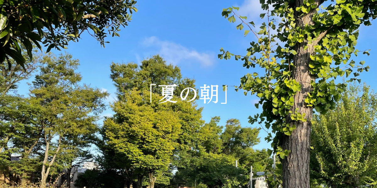「夏の朝」