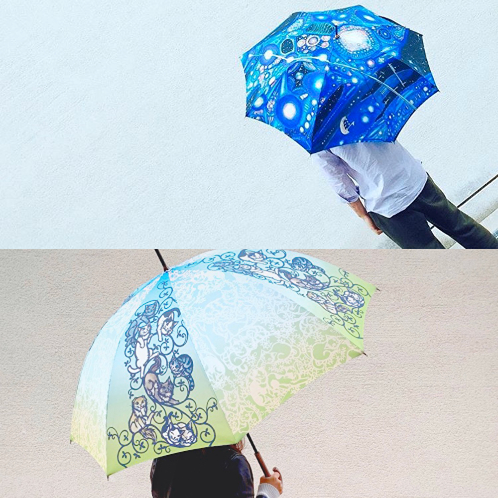 大阪発！職人がアーティストの作品を傘に。前を向けるアート傘シリーズ